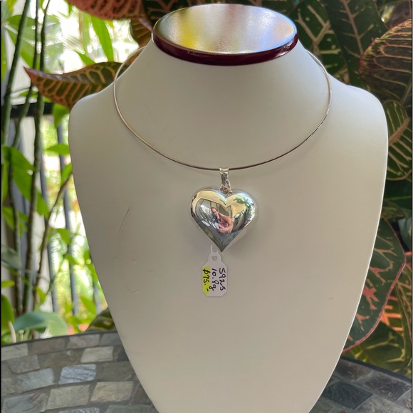 Sterling Silver Heart Pendant - Picture 2 of 8